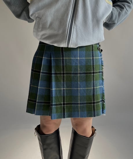【USED】 Check Pattern Kilt Skirt /250118-014