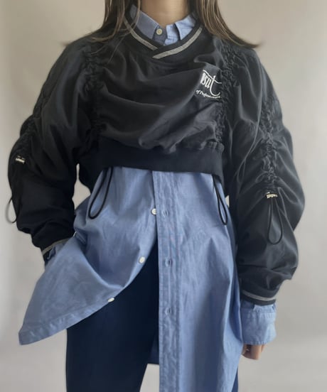 【RE;CIRCLE】 RE Nylon Drawcord Pullover Black / 230406-005