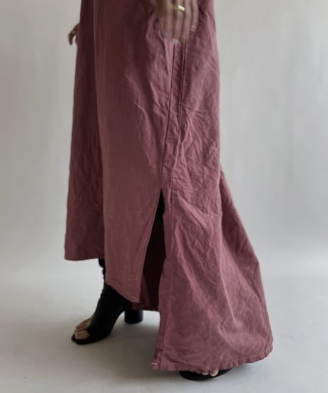【RE;CIRCLE】RE Dyed French Mattress Cover One-piece -Santa Fe Pink- / 220512-012