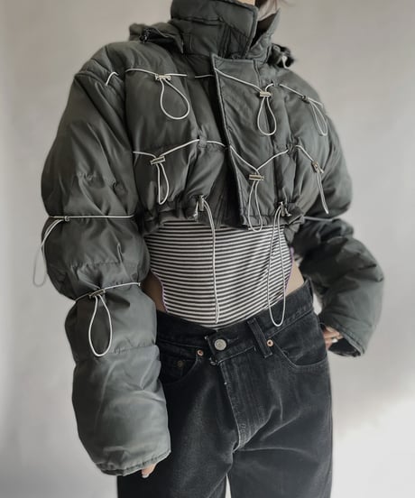 【RE;CIRCLE】 RE Draw Code Short Down Jacket / 230126-014