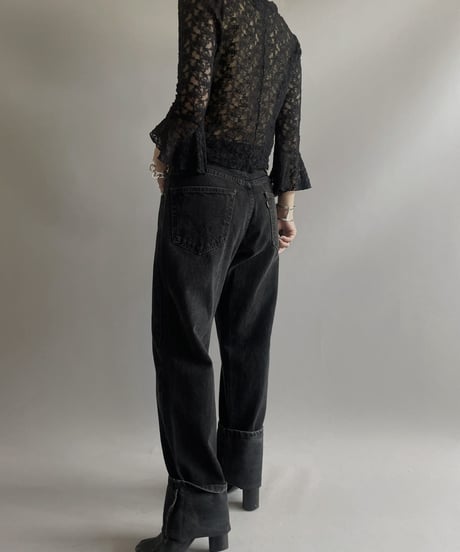 【USED】L/S Flare Sleeve Lace Top/ 230909-011
