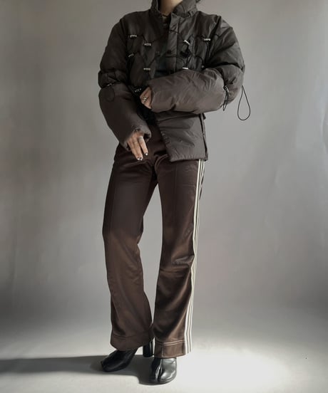 【RE;CIRCLE】 RE Draw Code Short Down Brown×Black + Sacoche / 221215-009