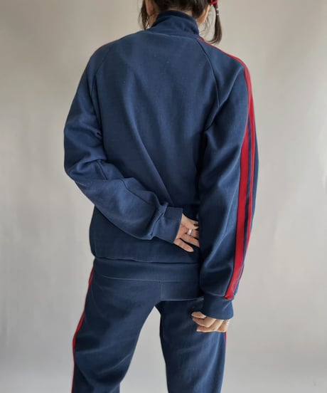 【USED】  Jersey Zip-up Top Navy / 230225-013