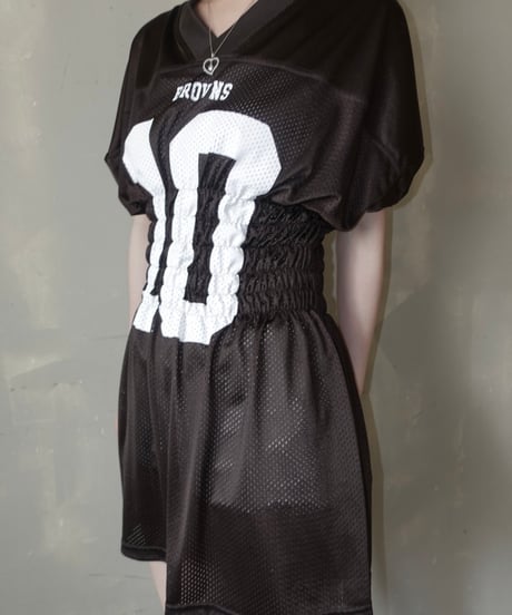 【RE;CIRCLE】 Re Shirring Football Shirt  /  250724-033