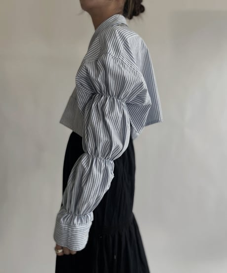 【RE;CIRCLE】 RE Short Striped Shirt / 220609-007