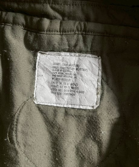 【USED】 84's US ARMY CVC Jacket / 251122-005