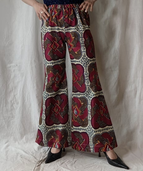 【RE;CIRCLE】 RE African Batik Flare Pants②/210428-013
