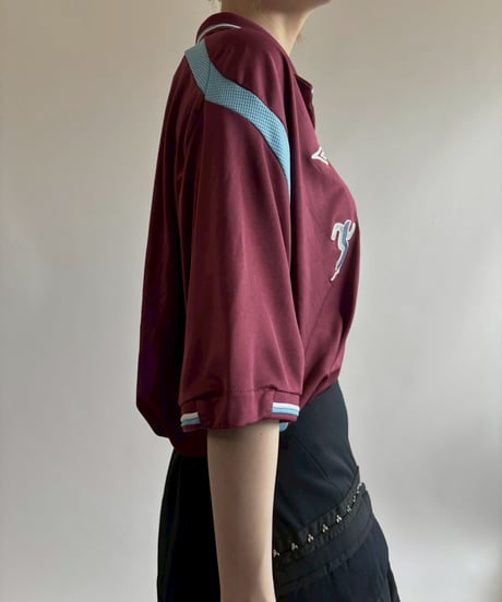 【USED】 09~10's UMBRO West Ham Soccer Shirt / 250717-017