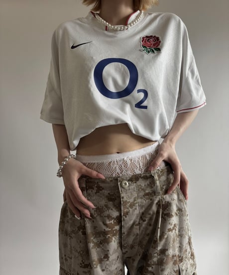 【USED】 Nike England National Rugby Soccer Shirt / 250607-017