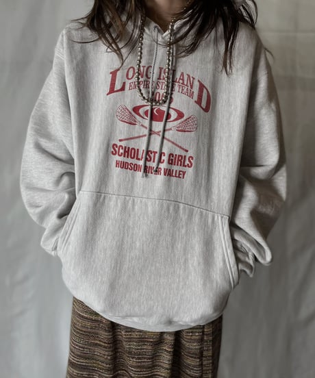 【USED】  Champion Reverse Weave Hoodie Long Island/210902-019