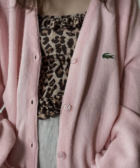 【USED】   LACOSTE Knit Cardigan③/210930-023