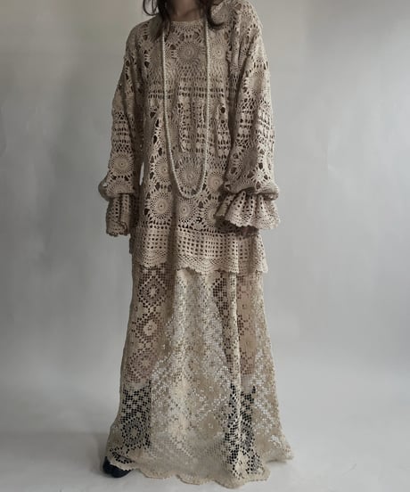 【RE;CIRCLE】 RE Crochet Lace One-piece / 220623-007