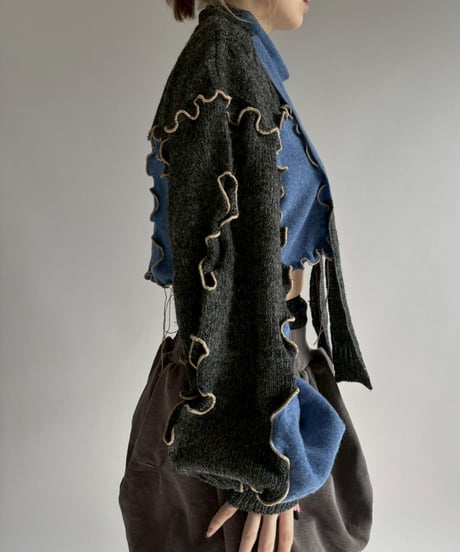 【RE;CIRCLE】 RE Mellow Knit Top + Tie / 260122-001