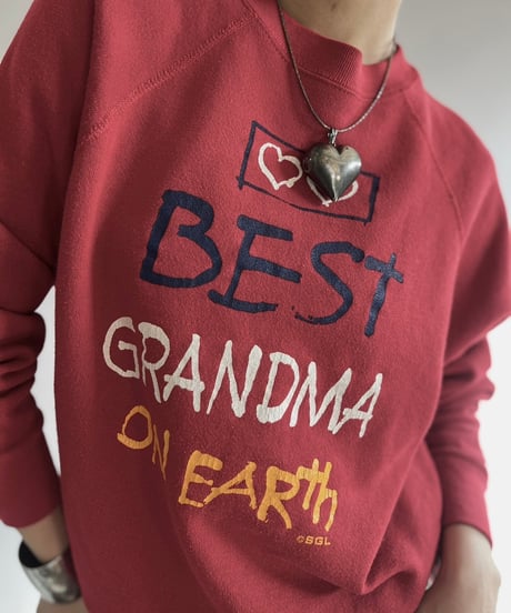【USED】 80~90's Best GRANDMA ON EARTH Sweat Top /241207-021