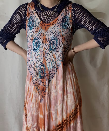 【USED】 USA Tye Dyed N/S Dress/210429-027