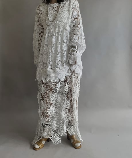 【RE;CIRCLE】 RE Crochet Lace One-piece / 230504-003