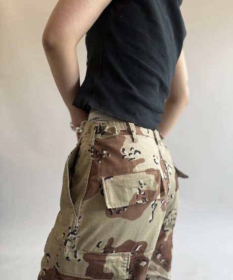 【USED】 Military Camouflage Cut off Shorts  / 250614-002