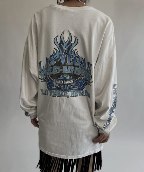 【USED】 Las Vegas Harley-Davidson Long Sleeved T Shirt / 220806-019