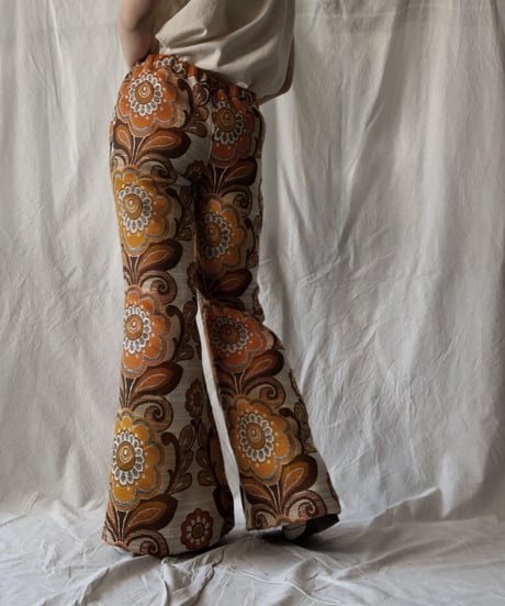 【RE;CIRCLE】 RE Antique Curtain Flare Pants②/ 210613-008