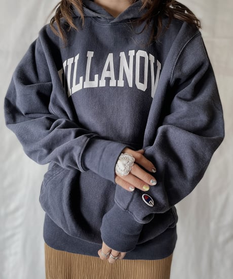 【USED】  Champion Reverse Weave Hoodie VILLANOVA/210902-015