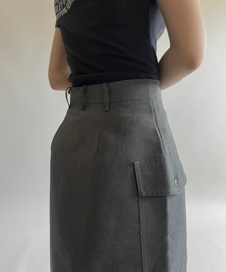 【USED】 Cargo Pocket Long Skirt /250426-019