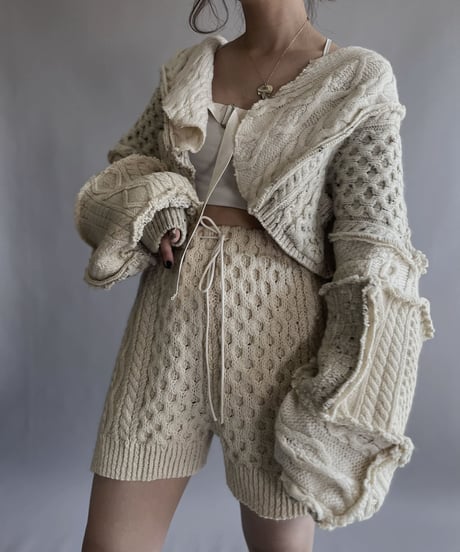 【RE;CIRCLE】 RE Alan Knit Bolero / 221006-019