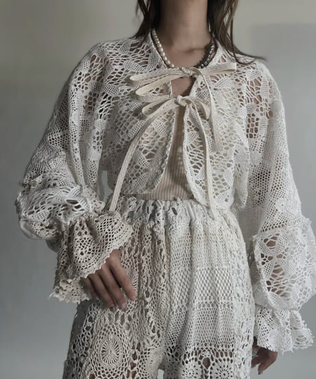 【RE;CIRCLE】 RE Crochet Bolero / 220623-018
