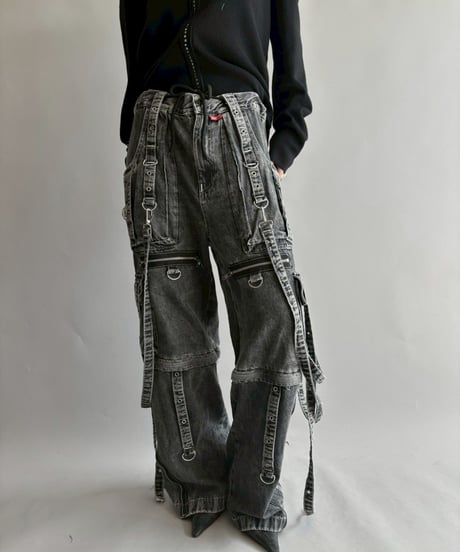 【USED】 TRIPPPRS X-Strap Paint Fog Wash Denim / 251018-009