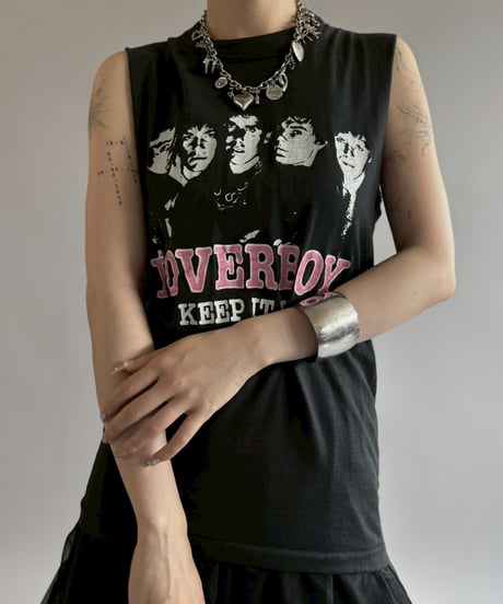 【USED 】Made in USA LOVER BOY Cut Off Tank Top/260622-005