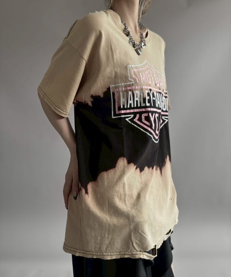 【USED】 HARLEY-DAVIDSON Tie-Dye Damage Tee / 260418-027
