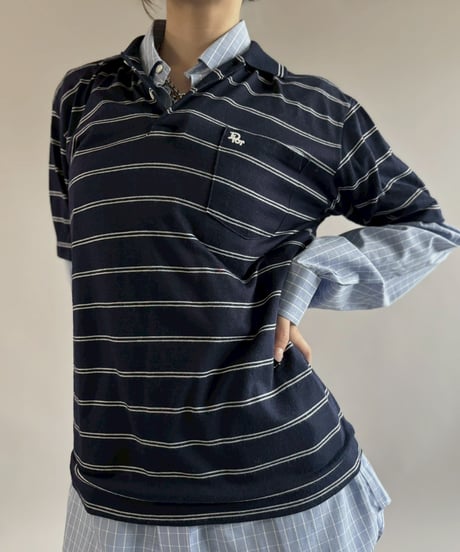 【USED】 Christian Dior H/S Knit Polo Shirt / 260321-008
