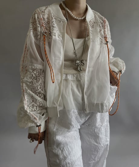 【RE;CIRCLE】 RE White Patch Blouson / 240509-009
