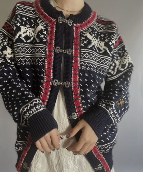 【USED】 DALE OF NORWAY Knit Cardigan / 221224-022