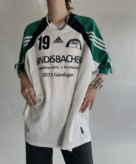 【USED】  adidas T-shirt "Rindisbacher 19"  / 220723-021