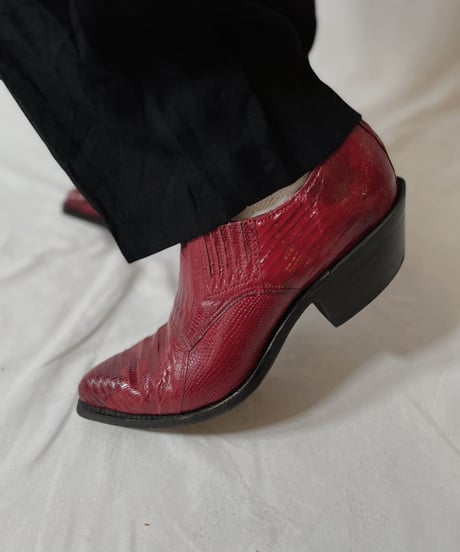【USED】 Western  Leather Shoes/210826-004