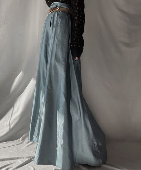 【USED】 Poly Long Skirt made in USA ② / 220107-007