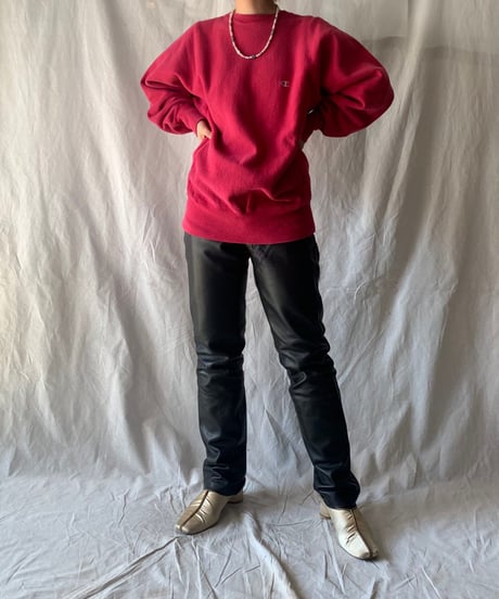 【USED】90's USA Champion Reverse Weave Sweat One Point /210213-010