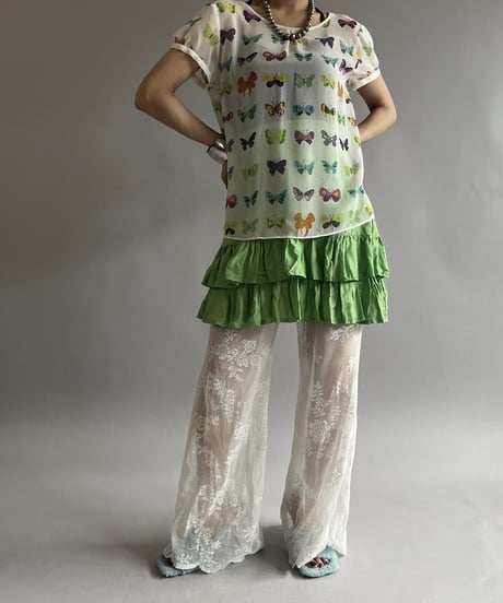 【USED】 Tiered Mini Skirt /240803-007