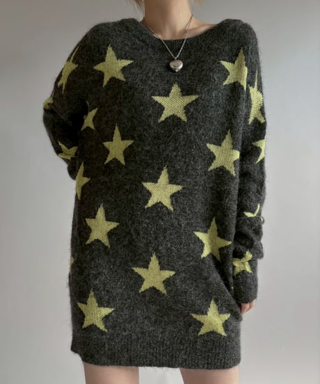 【USED】 N°21 Star Pattern Long Knit / 251227-018