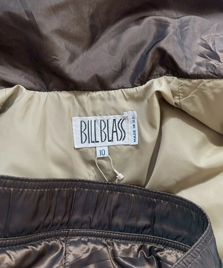 【USED】 Made in USA BILL BLASS Double Zip up Down Long Coat / 260131-004