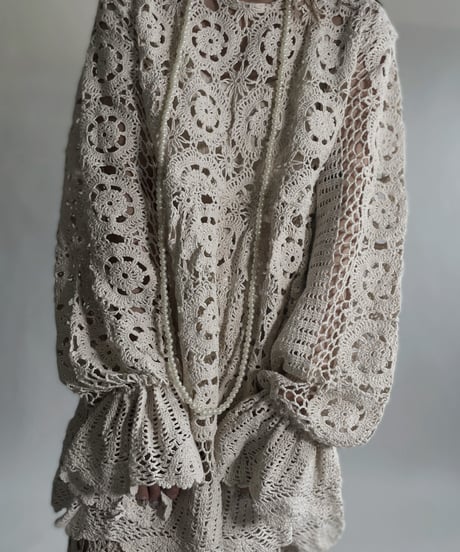 【RE;CIRCLE】 RE Crochet Lace One-piece / 220623-006