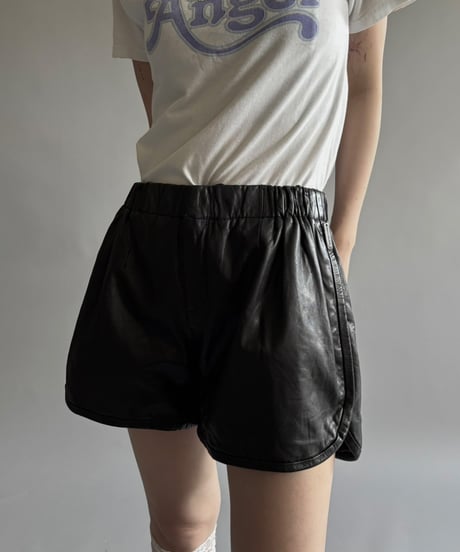 【USED】 Leather Shorts / 250913-003