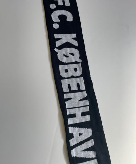 【USED】 Knit Soccer Muffler Black × White /230206-027