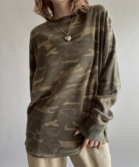 【USED】 Camouflage Thermal Top  /251012-015