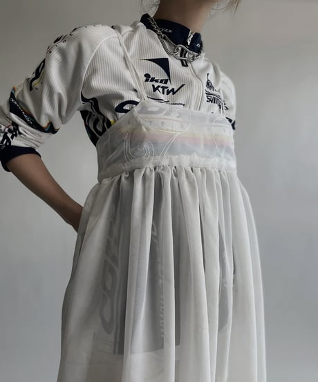 【RE;CIRCLE】 RE Sheer White Camisole One-piece / 220721-003