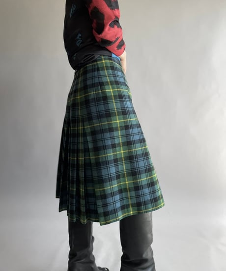 【USED】 Check Patterned Skirt/ 241006-043