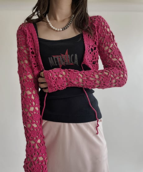 【USED】 Crochet Long Sleeves Cardigan / 220430-013
