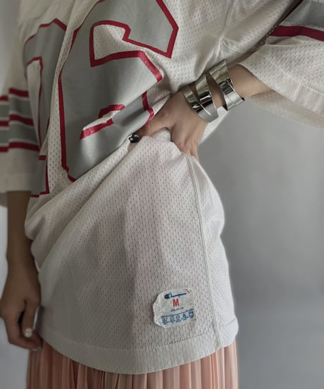【USED】 Champion Nylon Football Short Sleeved Shirt / 230311-023