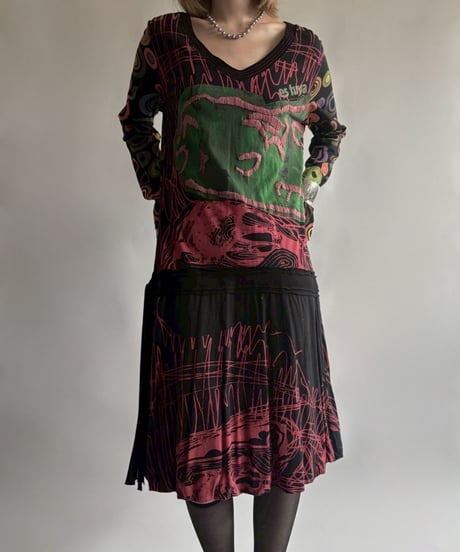 【USED】 Desigual.  L/S design One-Piece  /250906-022