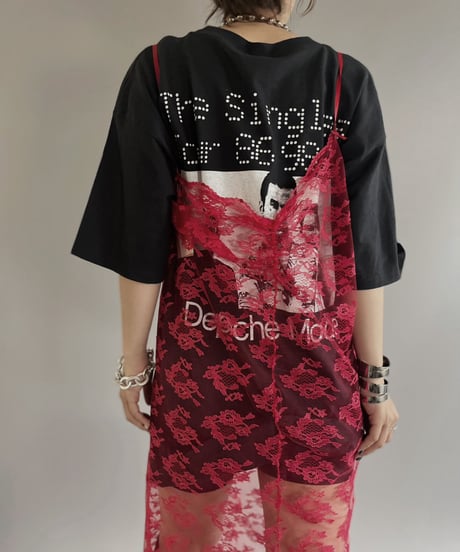 【USED】 Flower Pattern Camisole One-piece / 230701-009